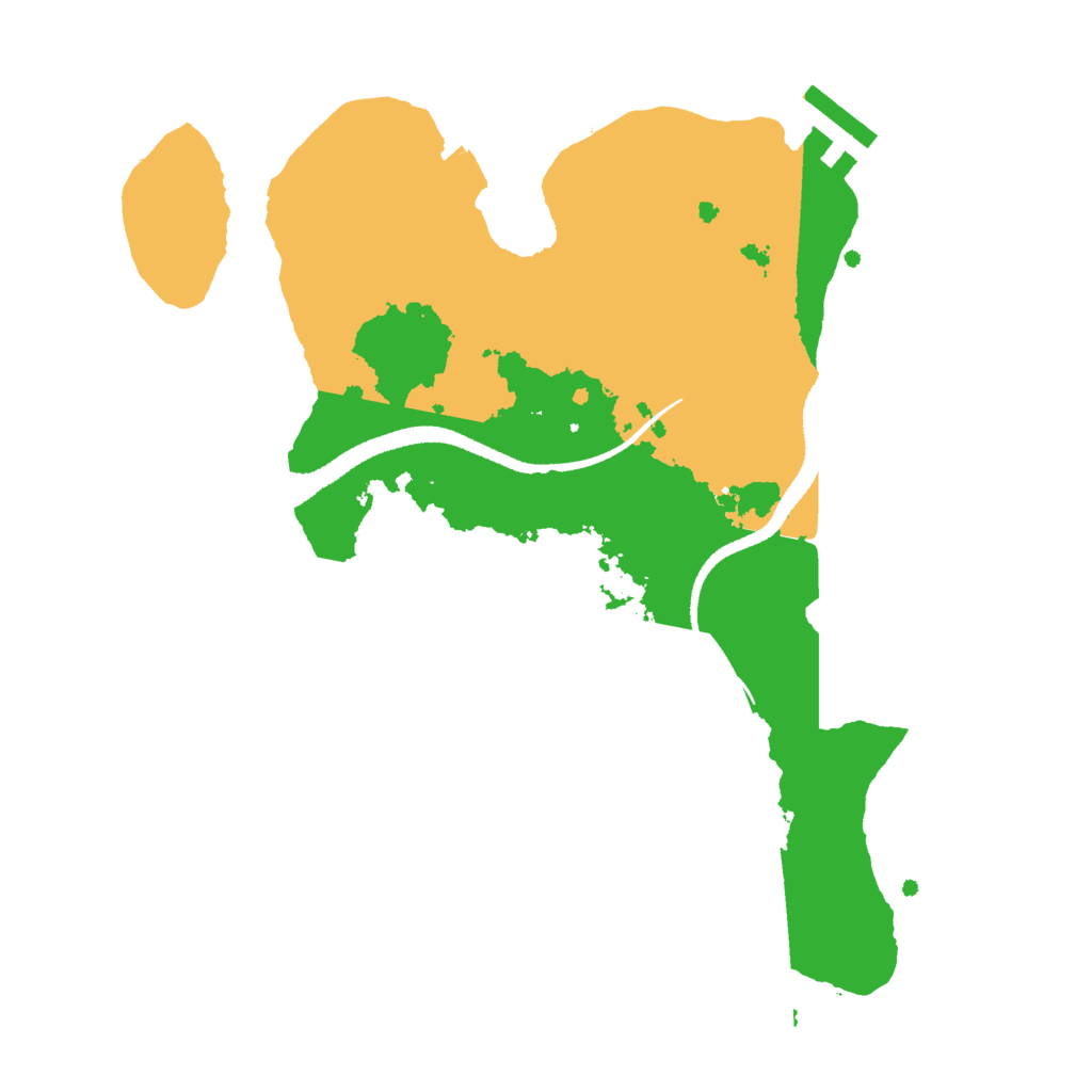 Biome Rust Map: Procedural Map, Size: 2650, Seed: 6738
