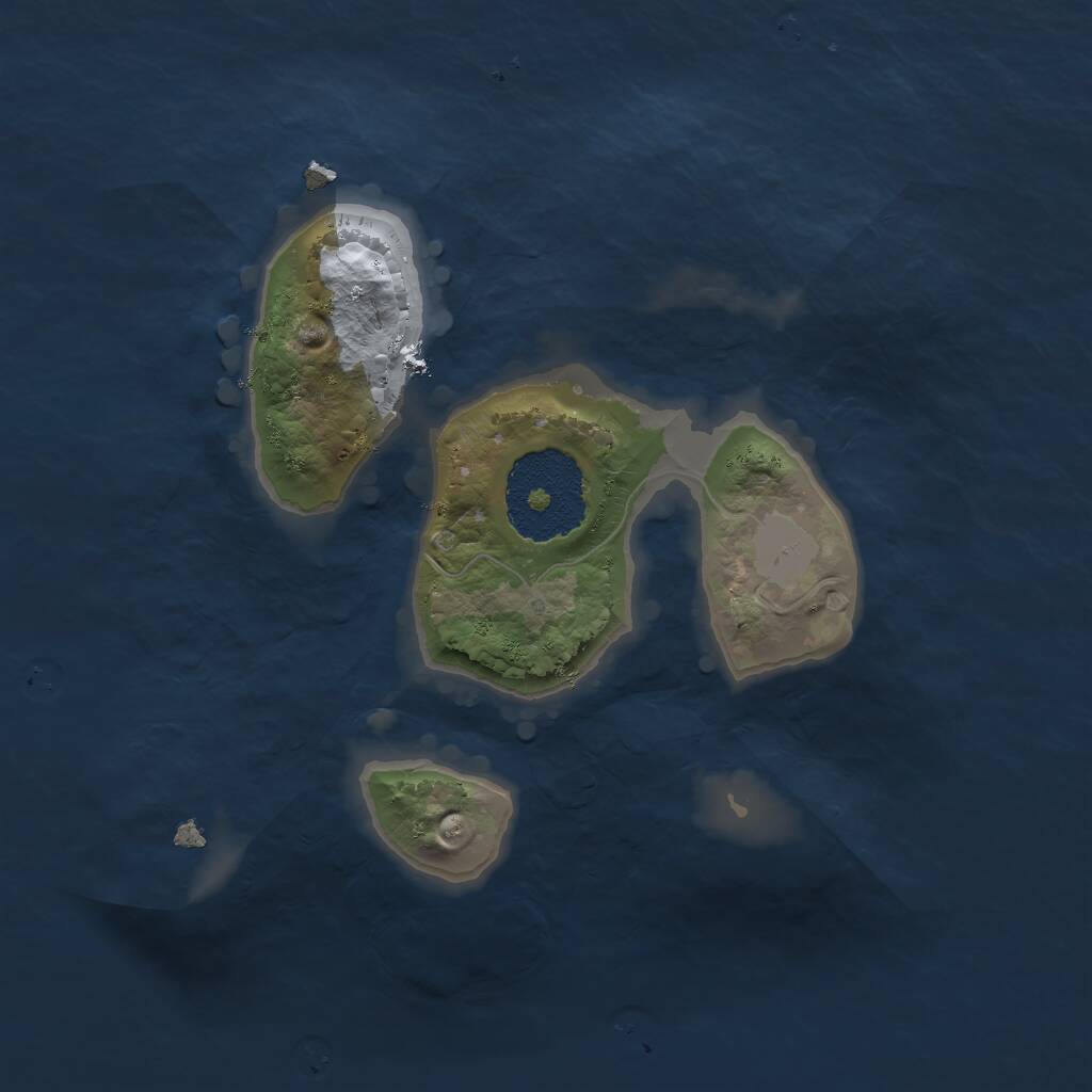 Rust Map: Procedural Map, Size: 1900, Seed: 2000, 1 Monuments