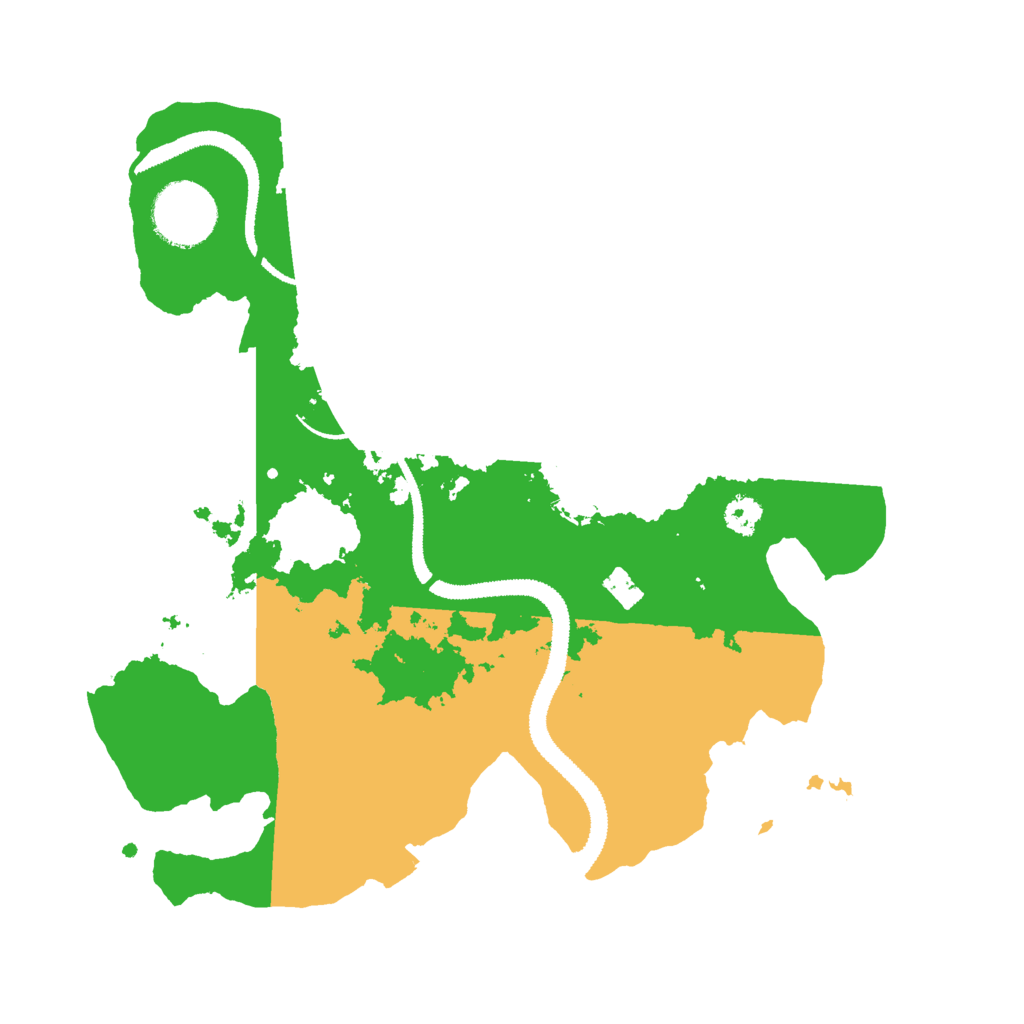 Biome Rust Map: Procedural Map, Size: 2800, Seed: 79495009