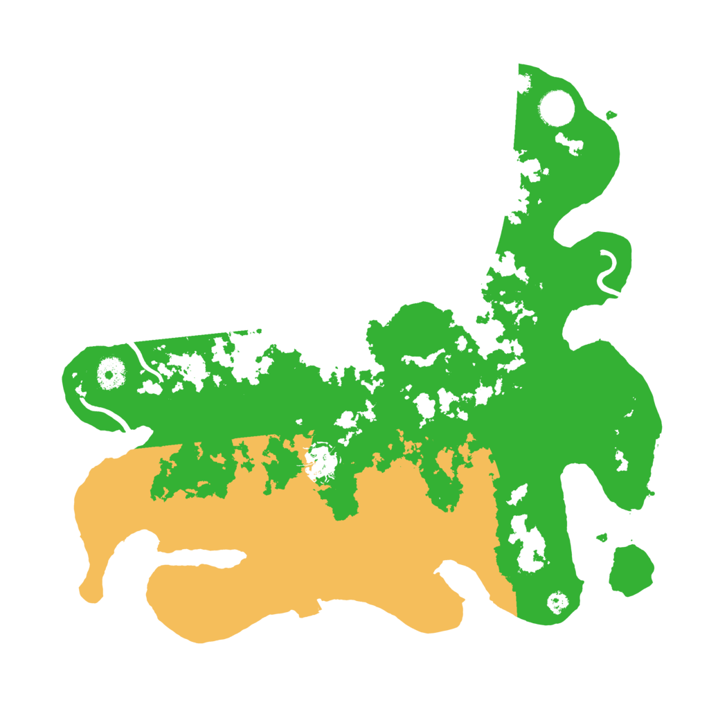 Biome Rust Map: Procedural Map, Size: 3500, Seed: 257820548