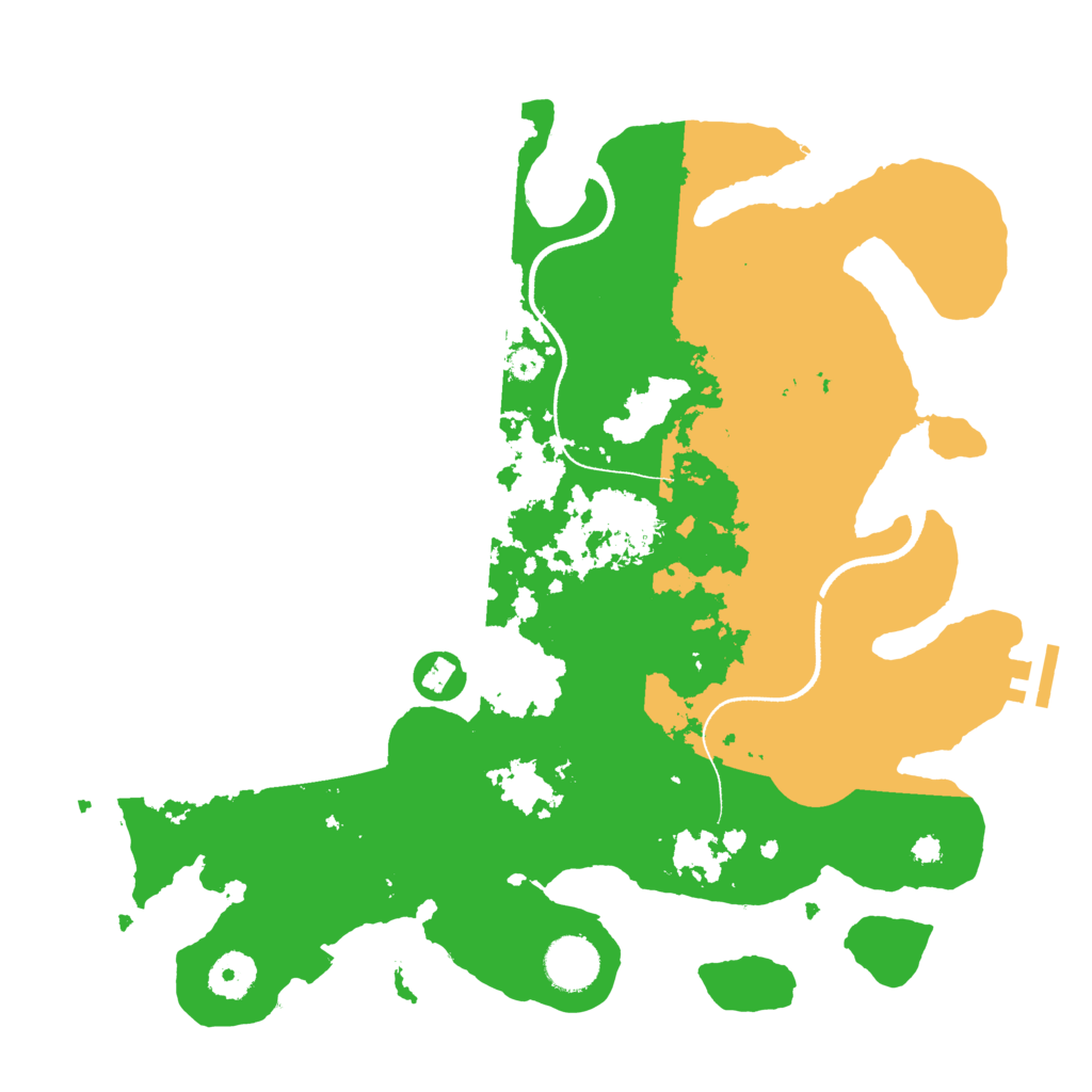 Biome Rust Map: Procedural Map, Size: 3500, Seed: 16378346