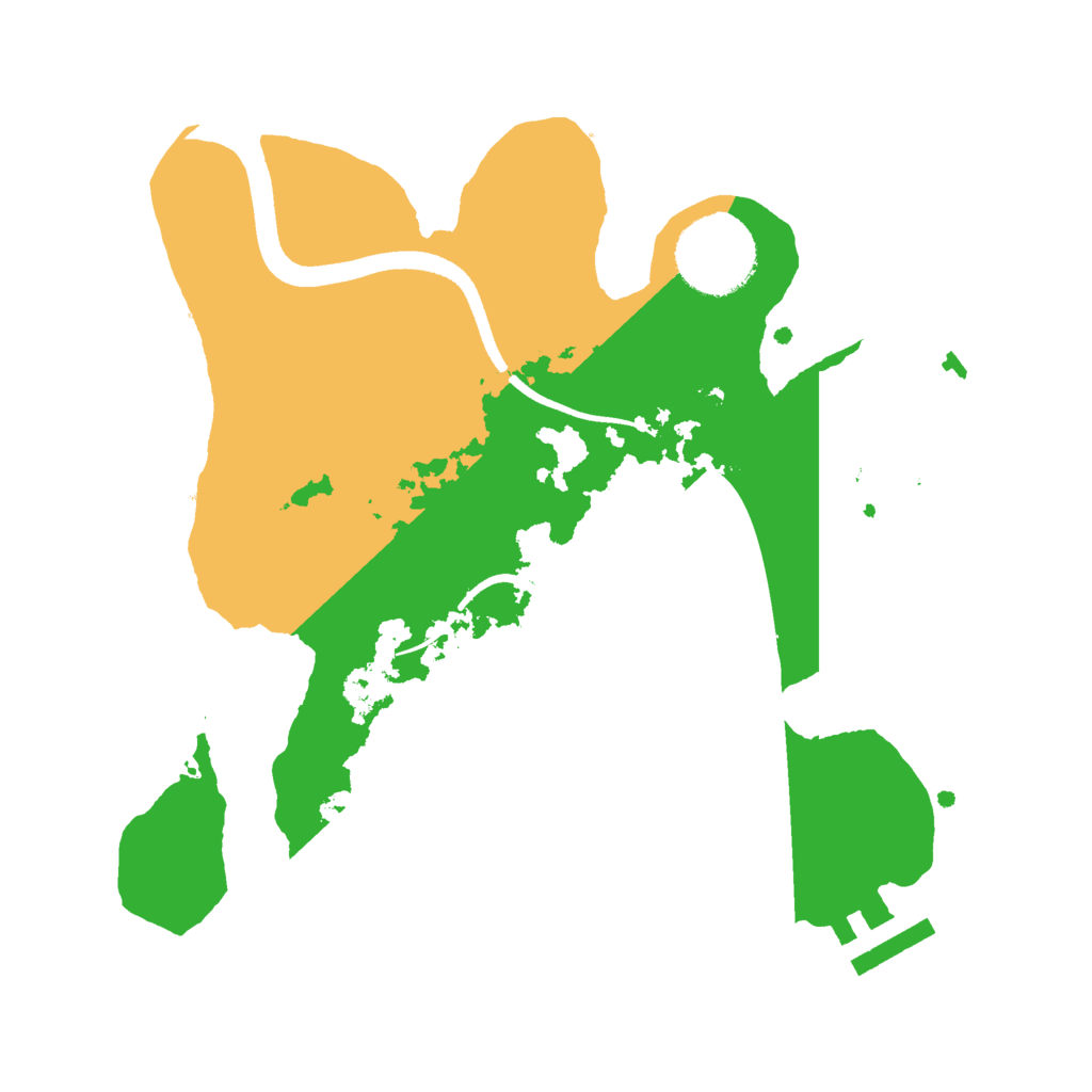 Biome Rust Map: Procedural Map, Size: 2500, Seed: 269554070