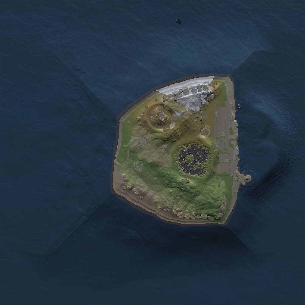 Rust Map: Procedural Map, Size: 1000, Seed: 1586486617, 4 Monuments