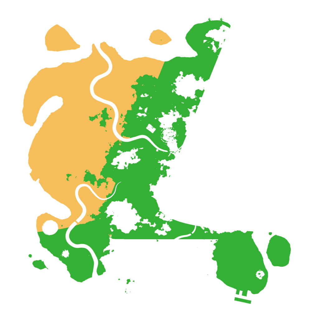 Biome Rust Map: Procedural Map, Size: 3850, Seed: 52992388
