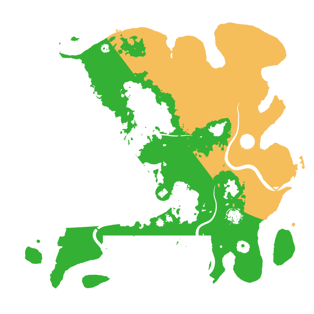 Biome Rust Map: Procedural Map, Size: 3700, Seed: 63066339