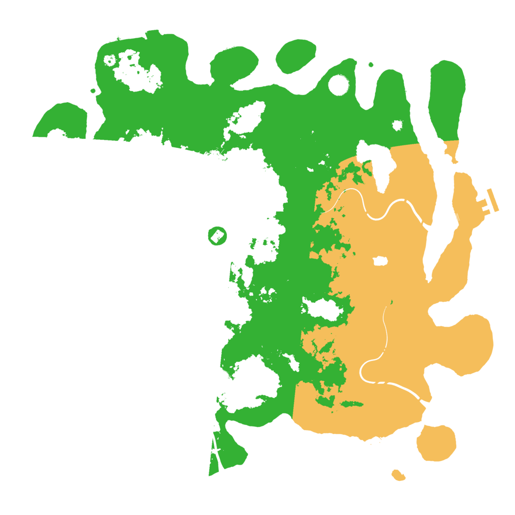 Biome Rust Map: Procedural Map, Size: 4400, Seed: 92728084