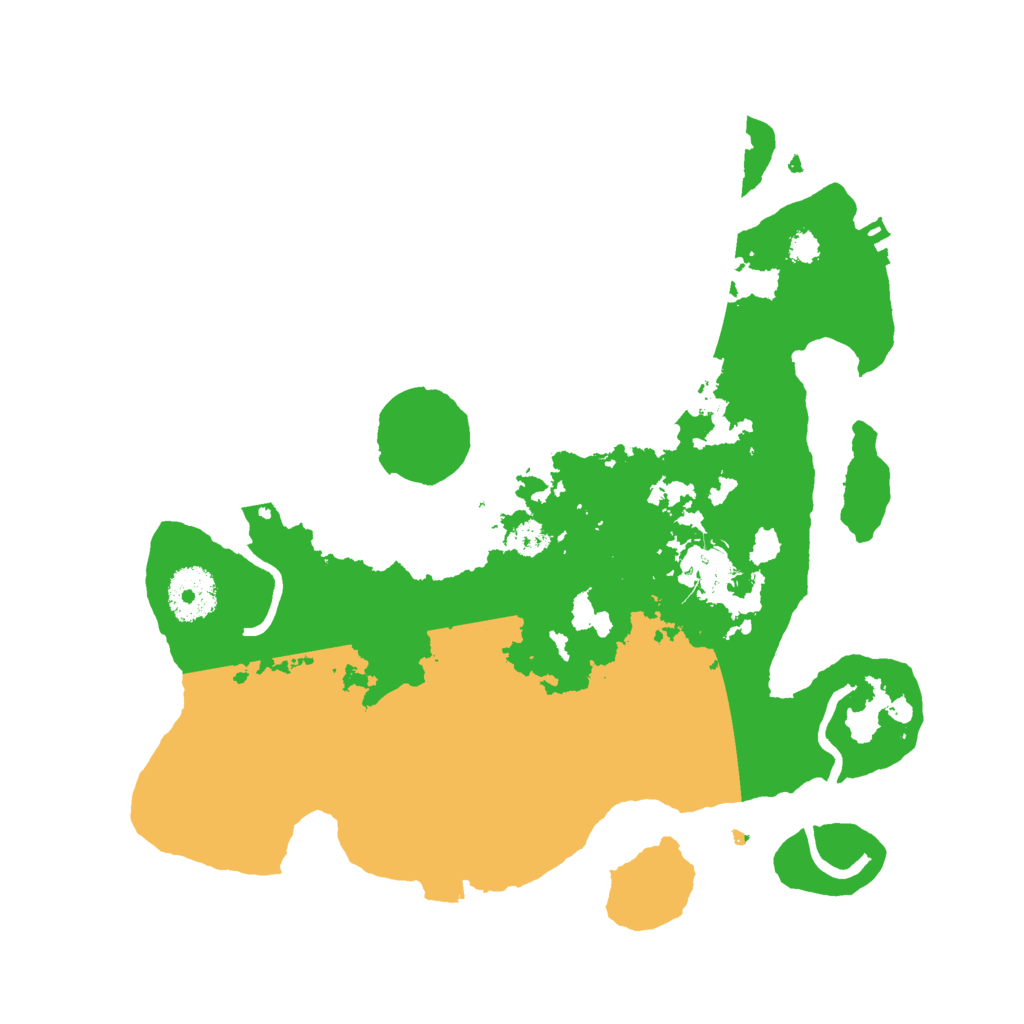 Biome Rust Map: Procedural Map, Size: 3000, Seed: 662804009