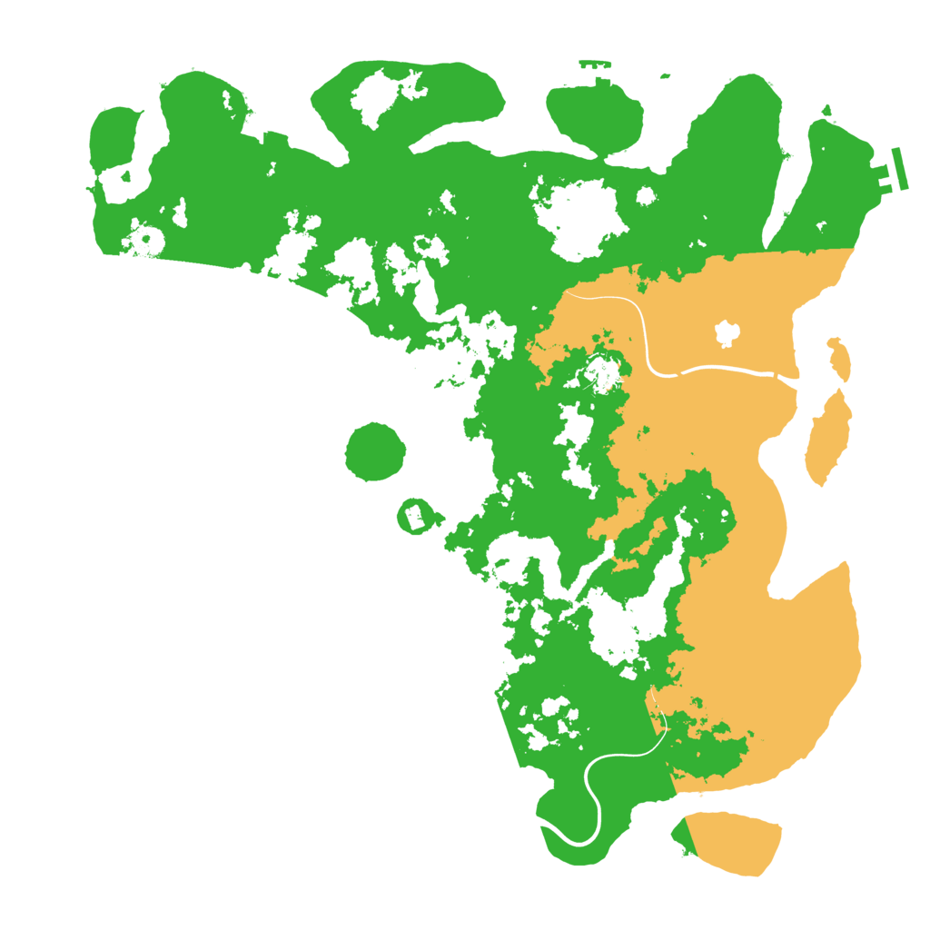 Biome Rust Map: Procedural Map, Size: 4400, Seed: 25356009