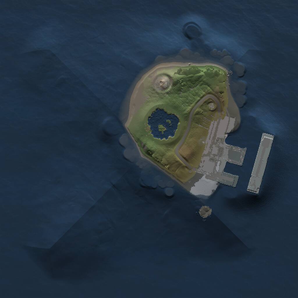 Rust Map: Procedural Map, Size: 1000, Seed: 37452, 2 Monuments