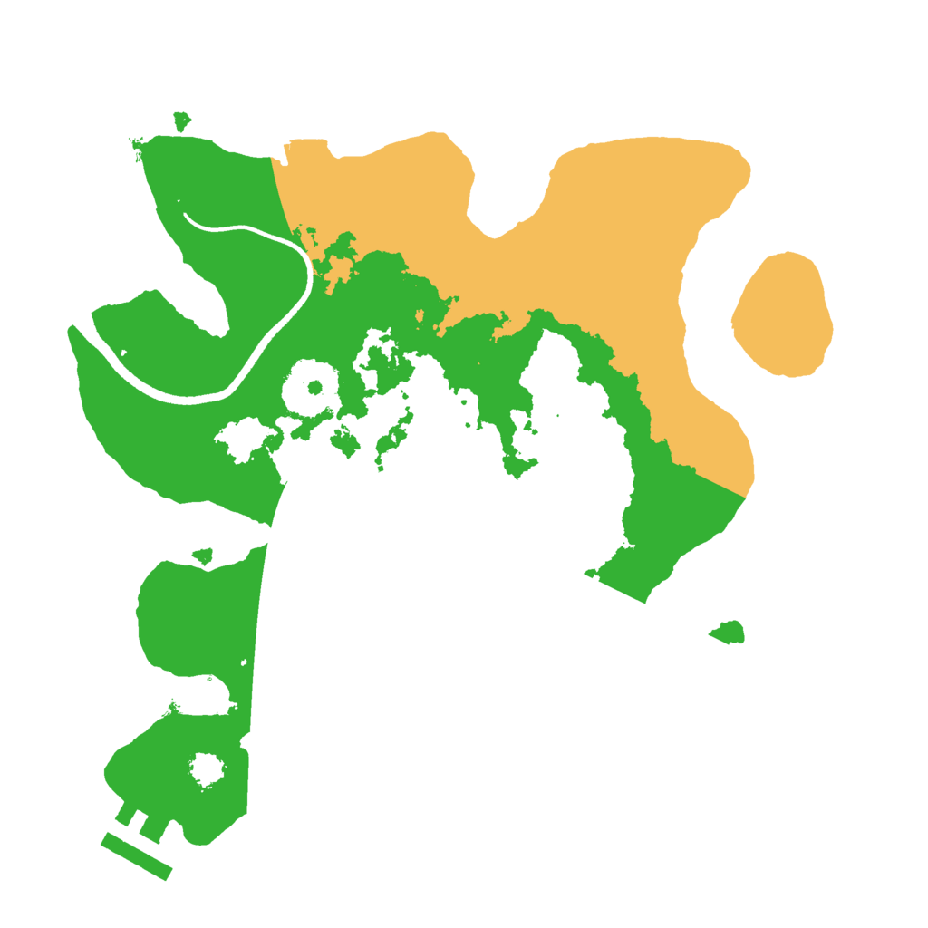 Biome Rust Map: Procedural Map, Size: 2500, Seed: 1933395312