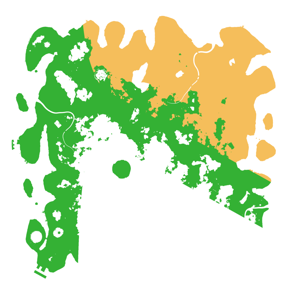 Biome Rust Map: Procedural Map, Size: 4500, Seed: 1378081518