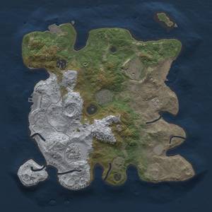 Thumbnail Rust Map: Procedural Map, Size: 3000, Seed: 874175442, 13 Monuments