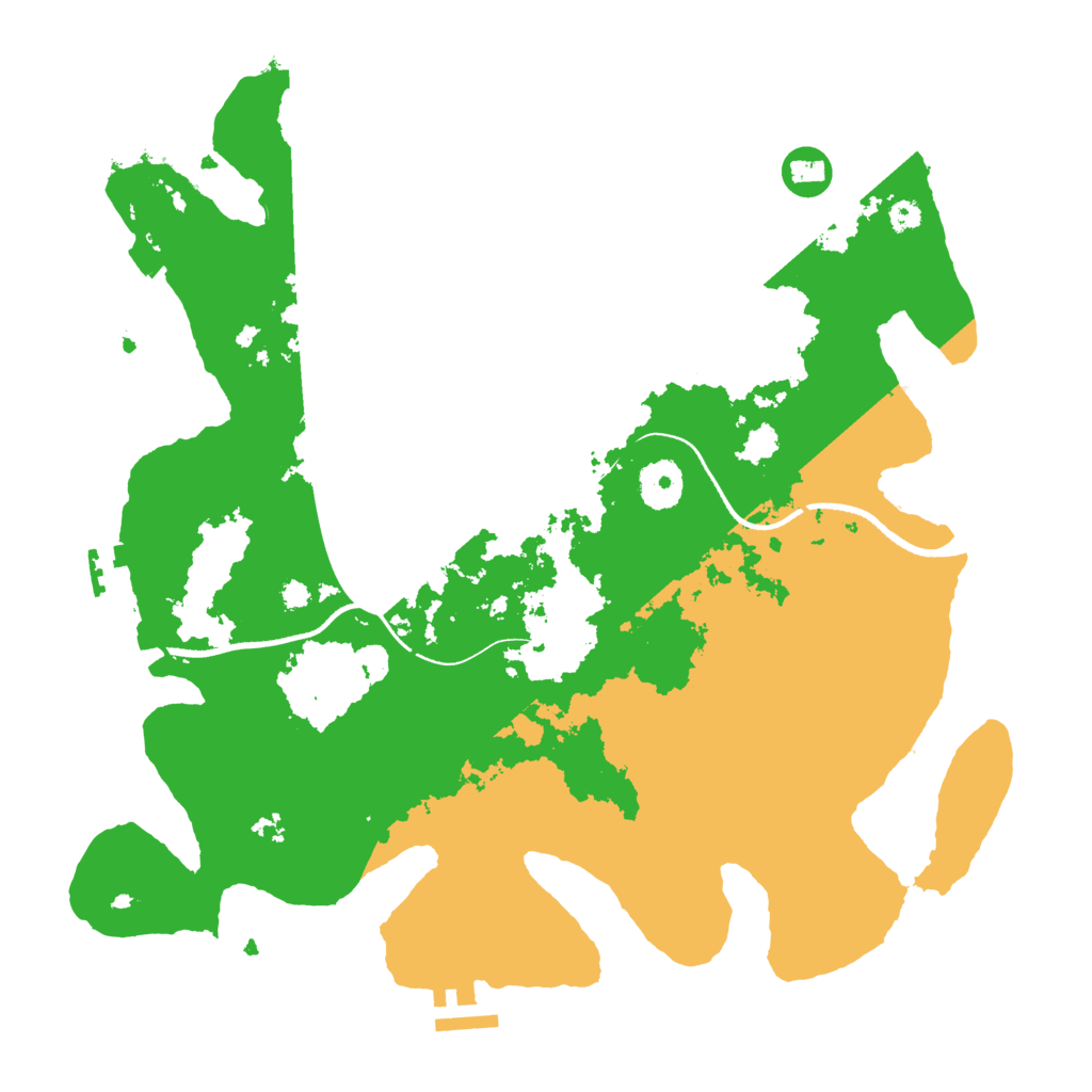 Biome Rust Map: Procedural Map, Size: 3500, Seed: 854486500