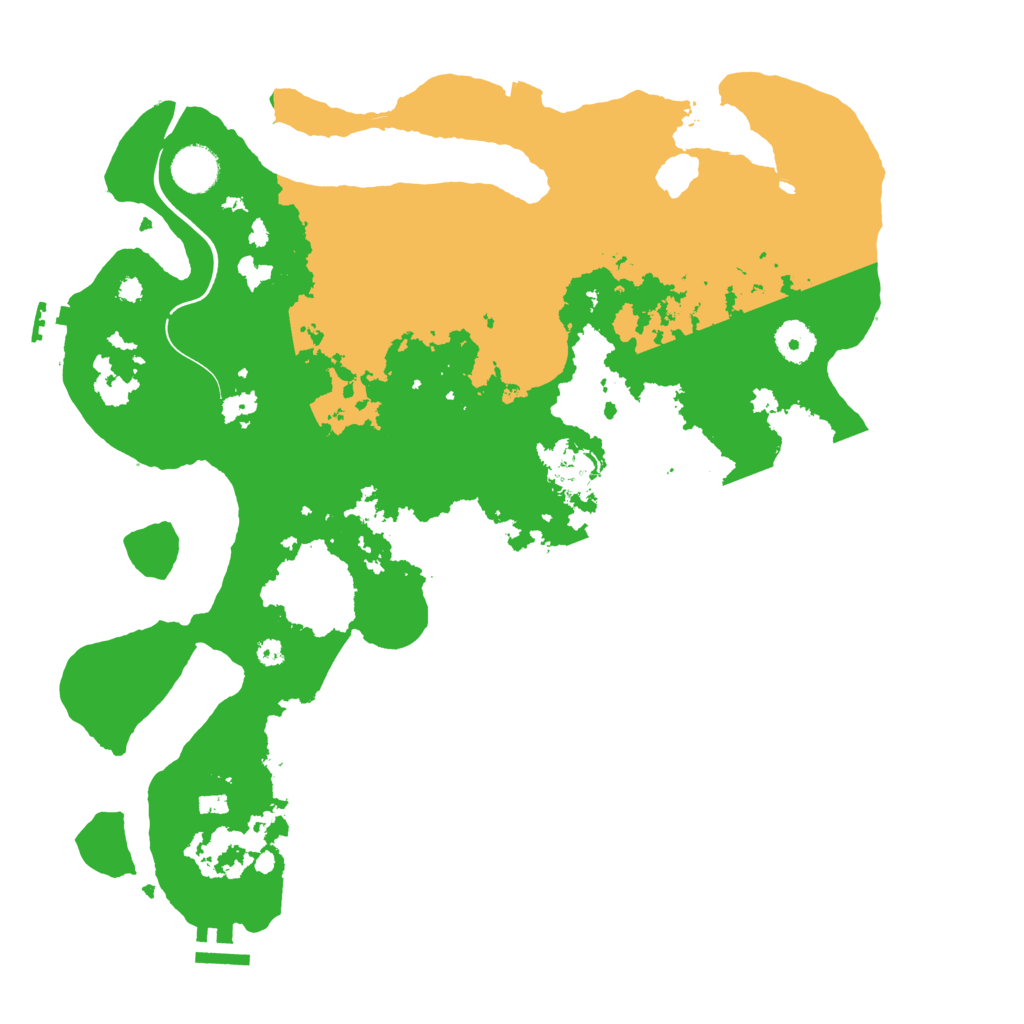 Biome Rust Map: Procedural Map, Size: 3800, Seed: 1985