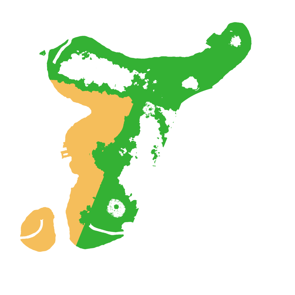 Biome Rust Map: Procedural Map, Size: 2500, Seed: 10095875