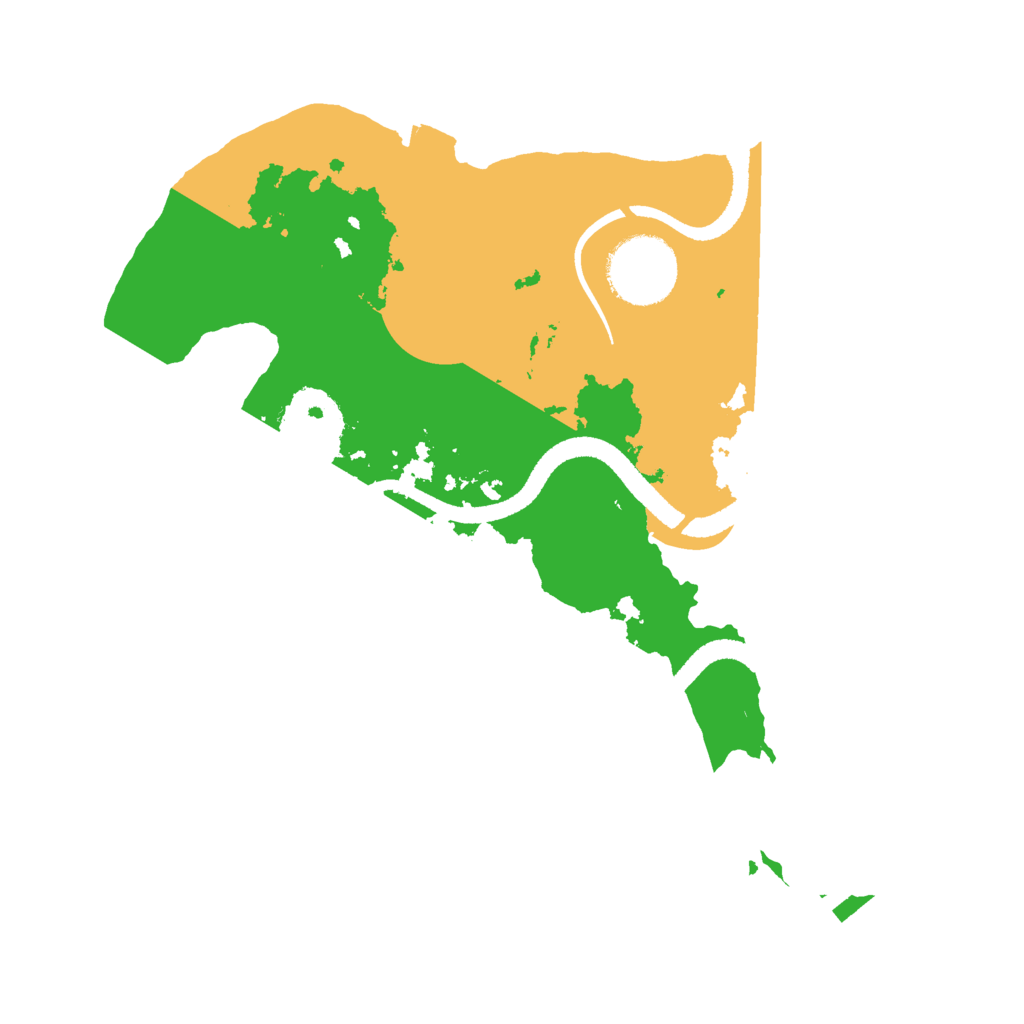 Biome Rust Map: Procedural Map, Size: 2600, Seed: 95070790