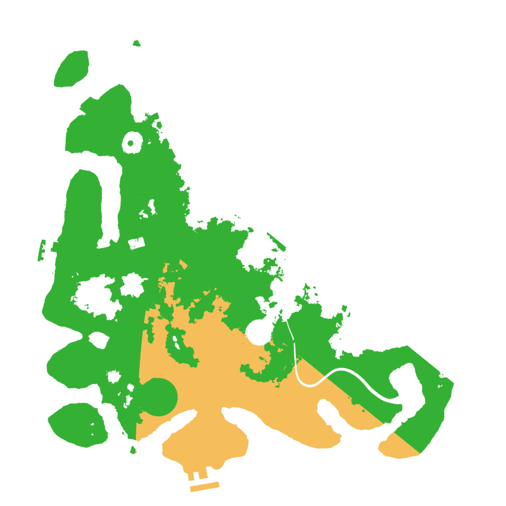Biome Rust Map: Procedural Map, Size: 3500, Seed: 18142674