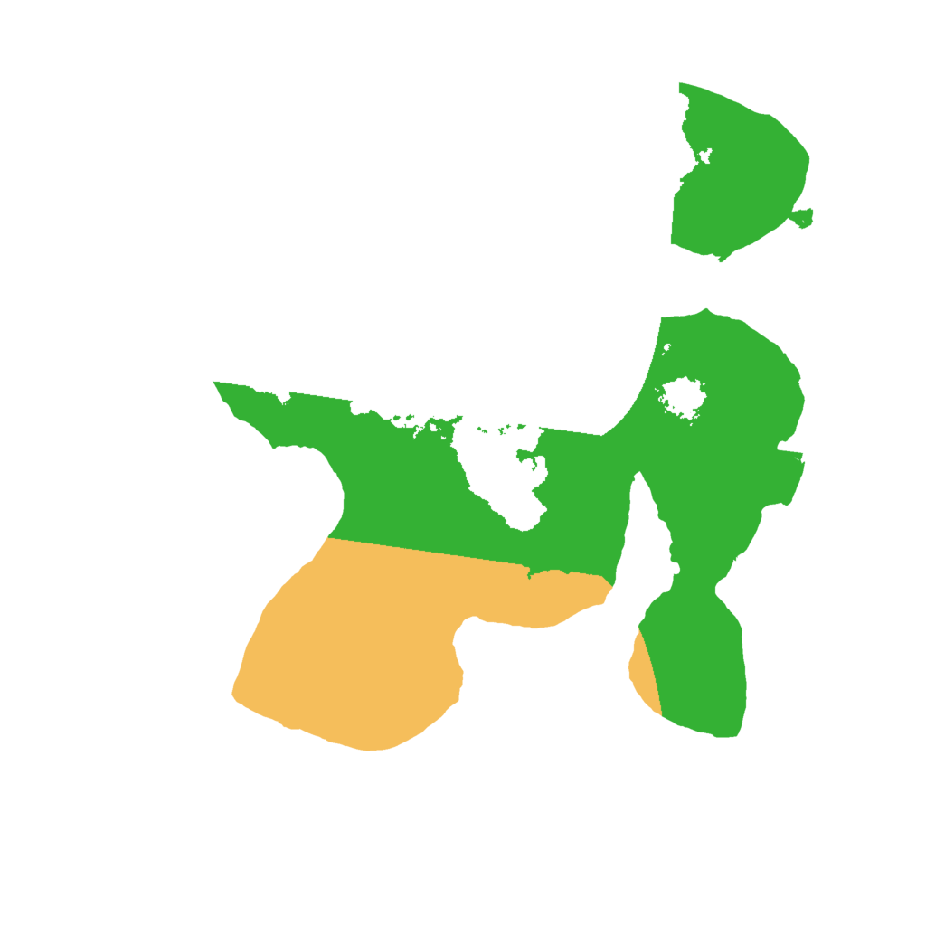 Biome Rust Map: Procedural Map, Size: 2000, Seed: 64353