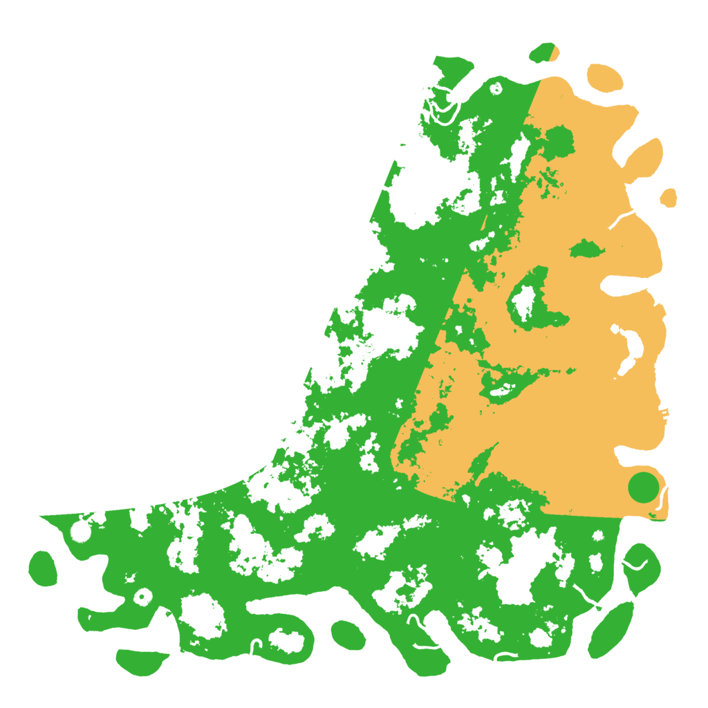 Biome Rust Map: Procedural Map, Size: 6000, Seed: 46541387