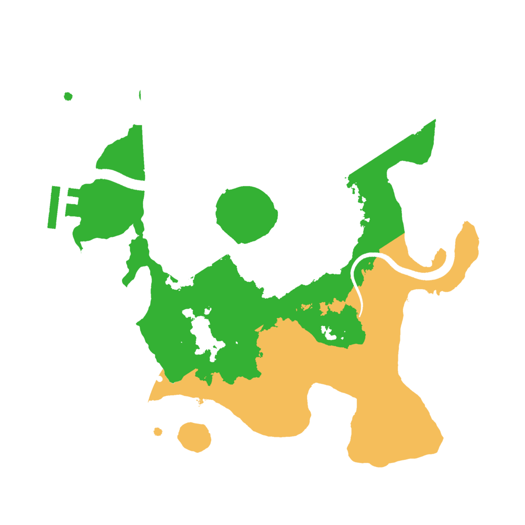 Biome Rust Map: Procedural Map, Size: 2500, Seed: 333791013