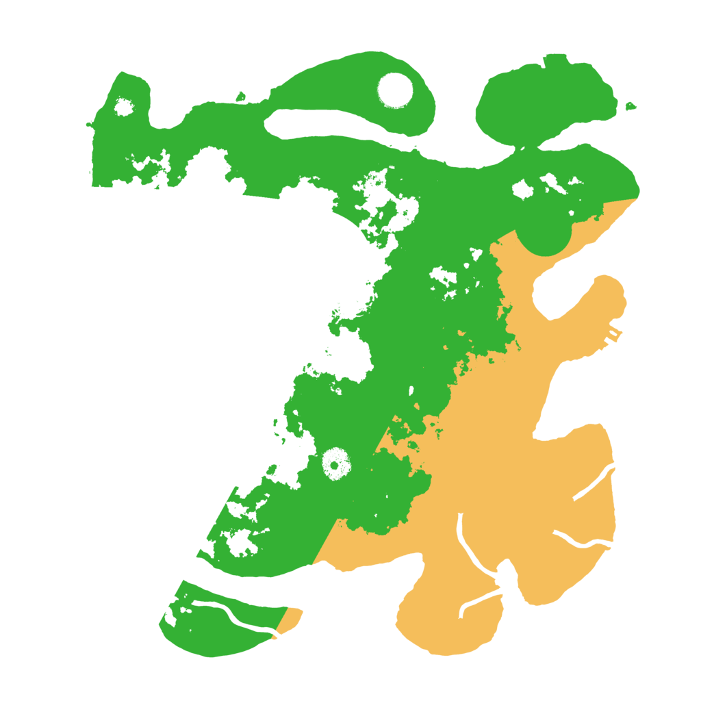 Biome Rust Map: Procedural Map, Size: 3500, Seed: 4981