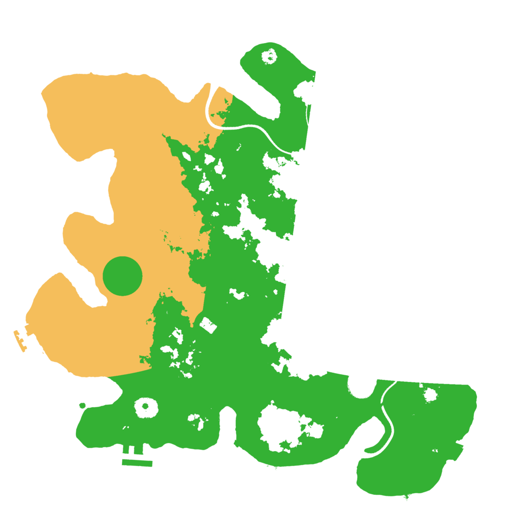 Biome Rust Map: Procedural Map, Size: 3500, Seed: 1790732435