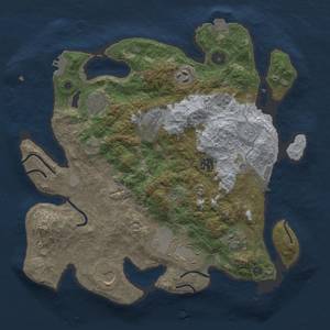 Thumbnail Rust Map: Procedural Map, Size: 3500, Seed: 292916582, 16 Monuments