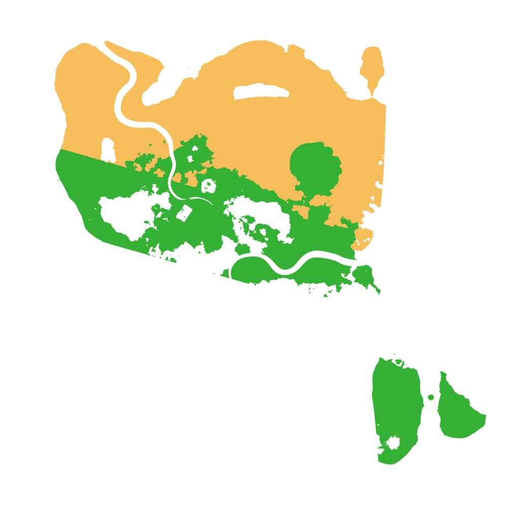 Biome Rust Map: Procedural Map, Size: 3500, Seed: 326593058