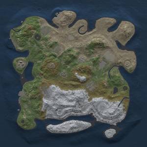 Thumbnail Rust Map: Procedural Map, Size: 3500, Seed: 1897508922, 15 Monuments