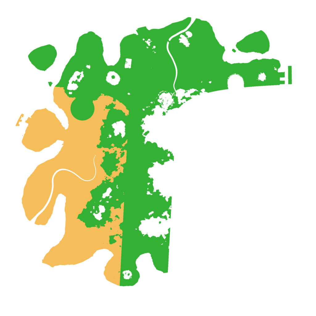 Biome Rust Map: Procedural Map, Size: 3500, Seed: 15105933