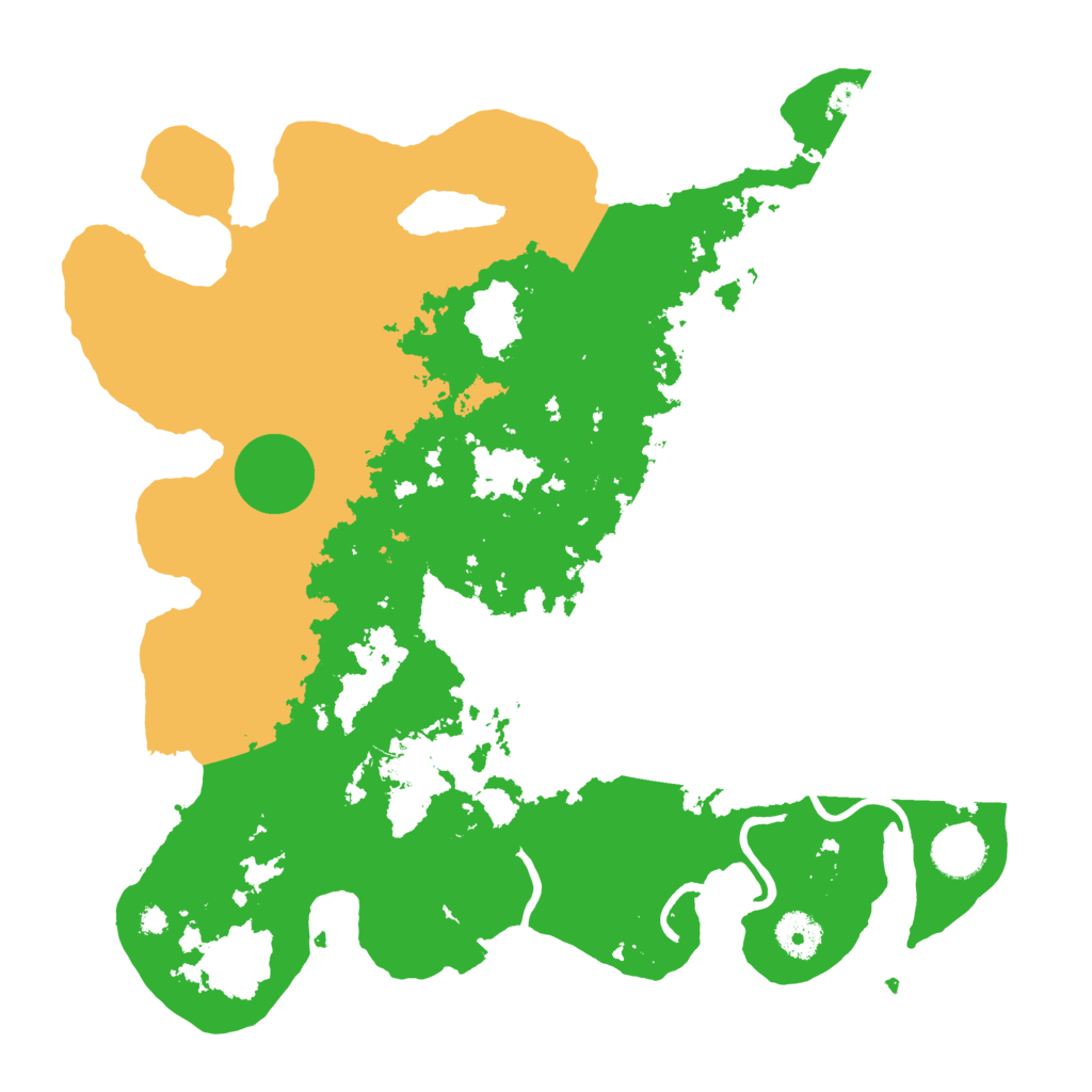 Biome Rust Map: Procedural Map, Size: 3600, Seed: 20808