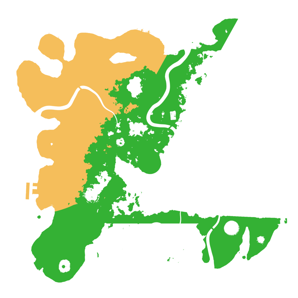 Biome Rust Map: Procedural Map, Size: 3600, Seed: 20808