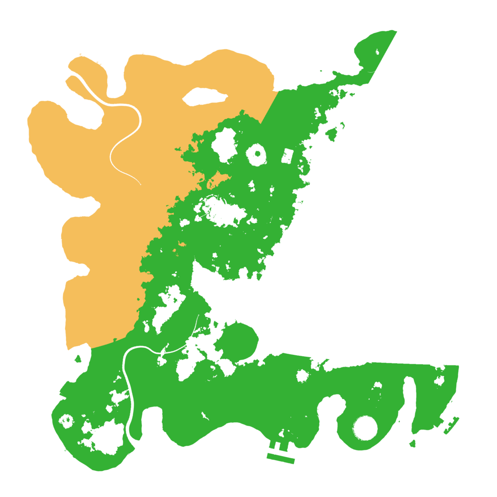 Biome Rust Map: Procedural Map, Size: 3600, Seed: 20808
