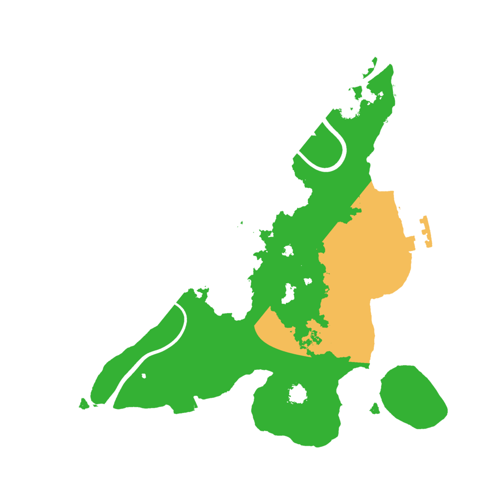 Biome Rust Map: Procedural Map, Size: 2400, Seed: 1352084299