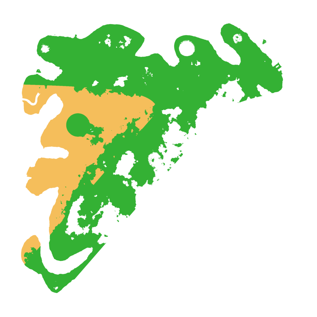 Biome Rust Map: Procedural Map, Size: 3600, Seed: 98135