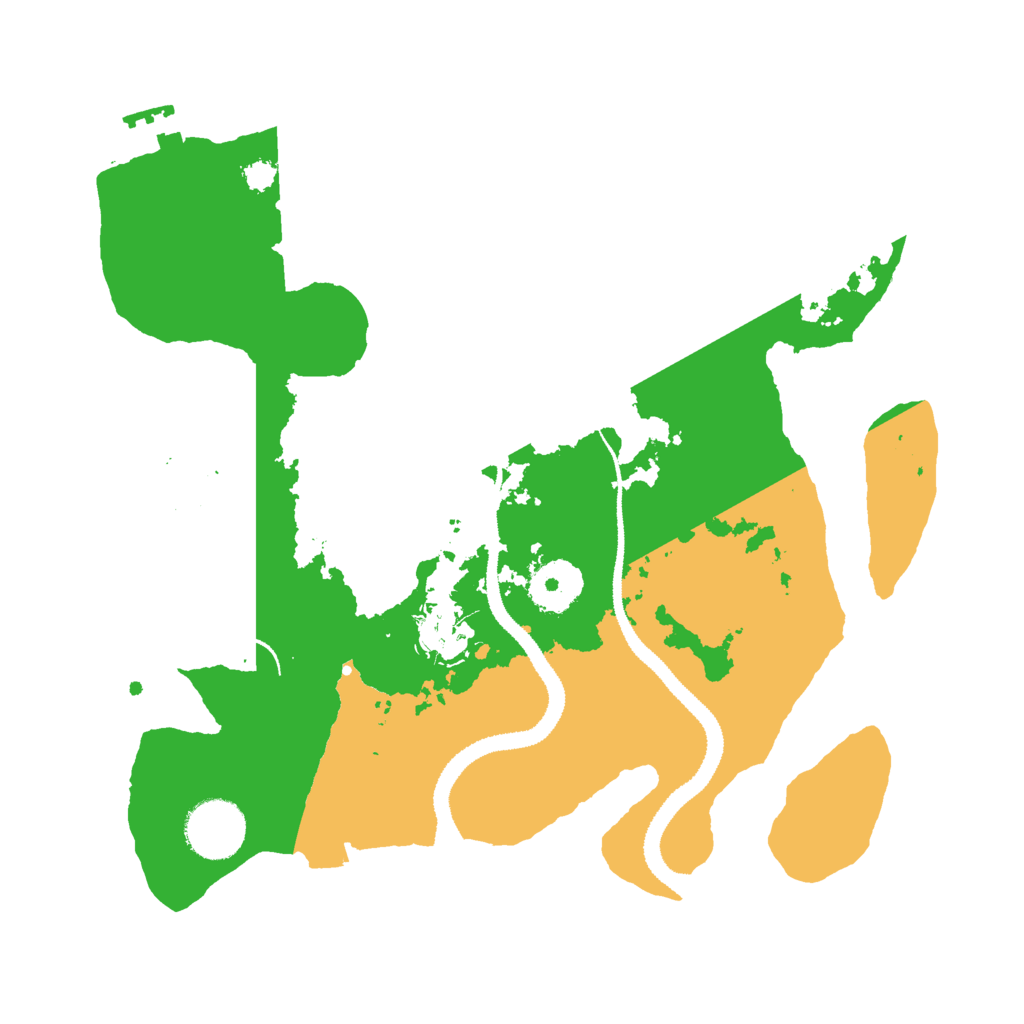 Biome Rust Map: Procedural Map, Size: 3000, Seed: 16513