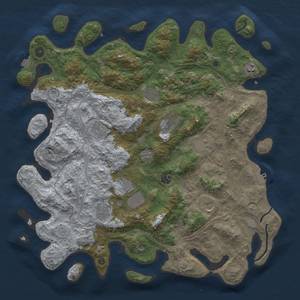 Thumbnail Rust Map: Procedural Map, Size: 4500, Seed: 1689845877, 17 Monuments