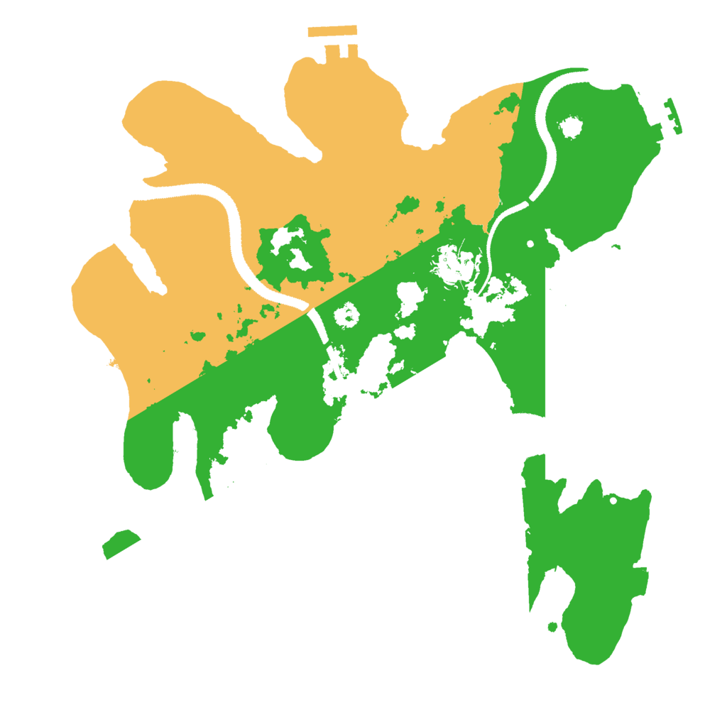 Biome Rust Map: Procedural Map, Size: 3000, Seed: 10714