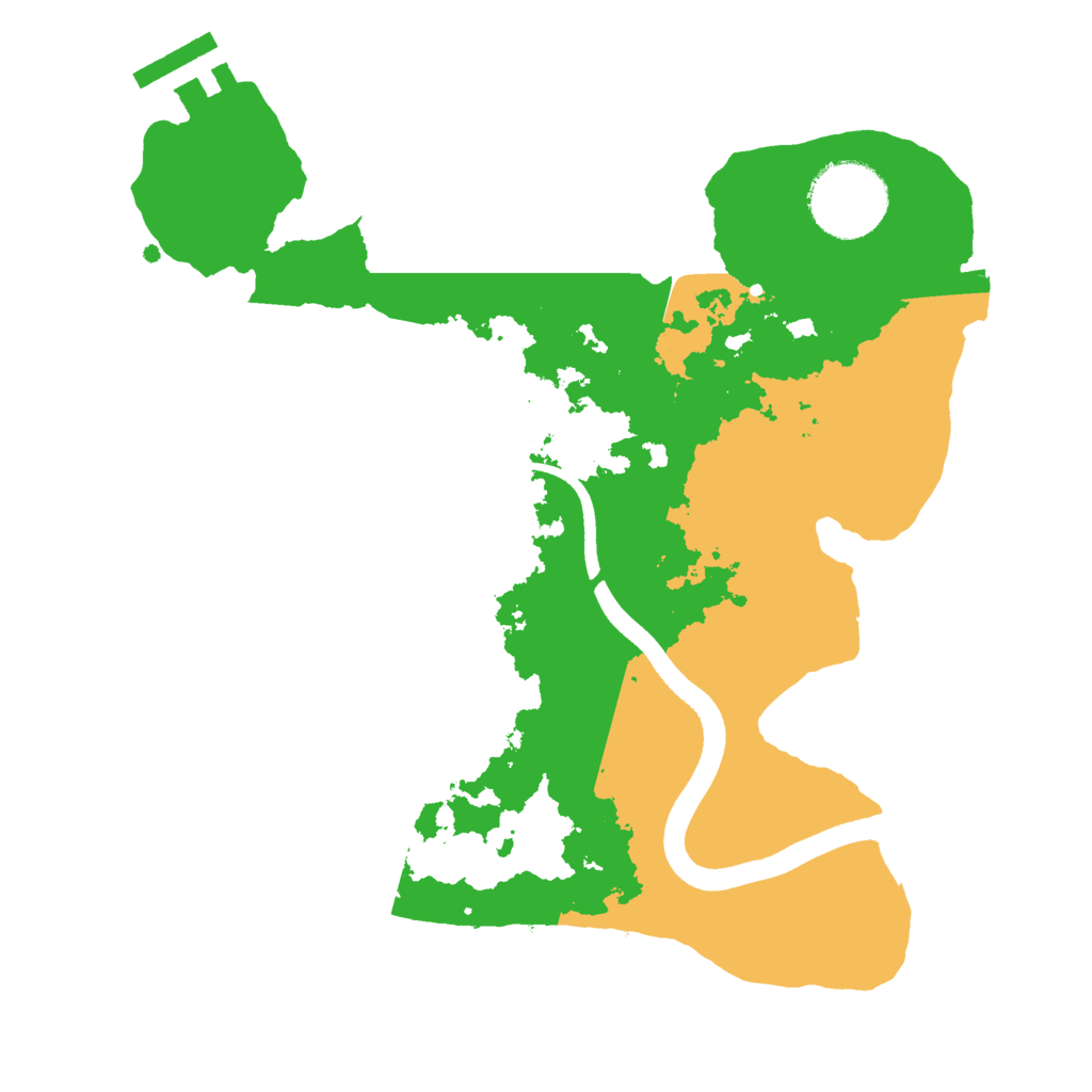 Biome Rust Map: Procedural Map, Size: 2500, Seed: 8758758