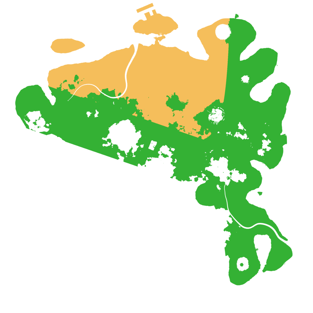 Biome Rust Map: Procedural Map, Size: 3600, Seed: 67950499