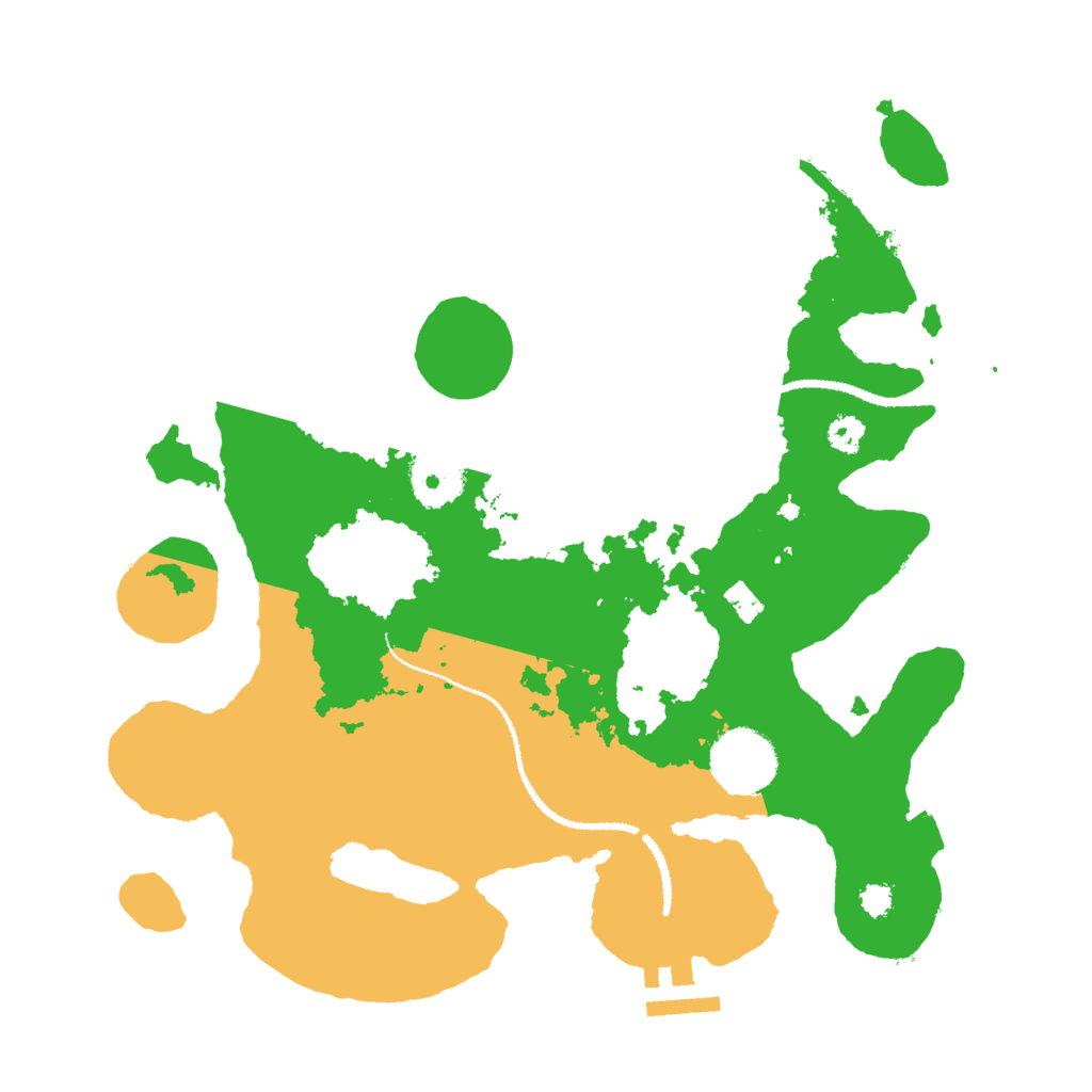 Biome Rust Map: Procedural Map, Size: 3000, Seed: 23405