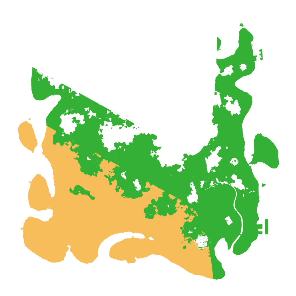 Biome Rust Map: Procedural Map, Size: 3950, Seed: 142925957