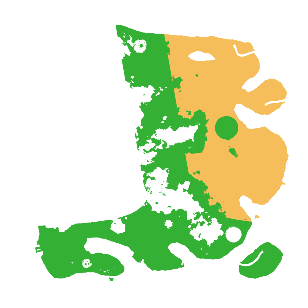 Biome Rust Map: Procedural Map, Size: 3500, Seed: 311389274