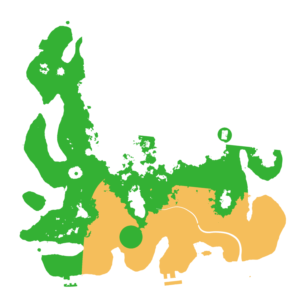 Biome Rust Map: Procedural Map, Size: 3500, Seed: 1808