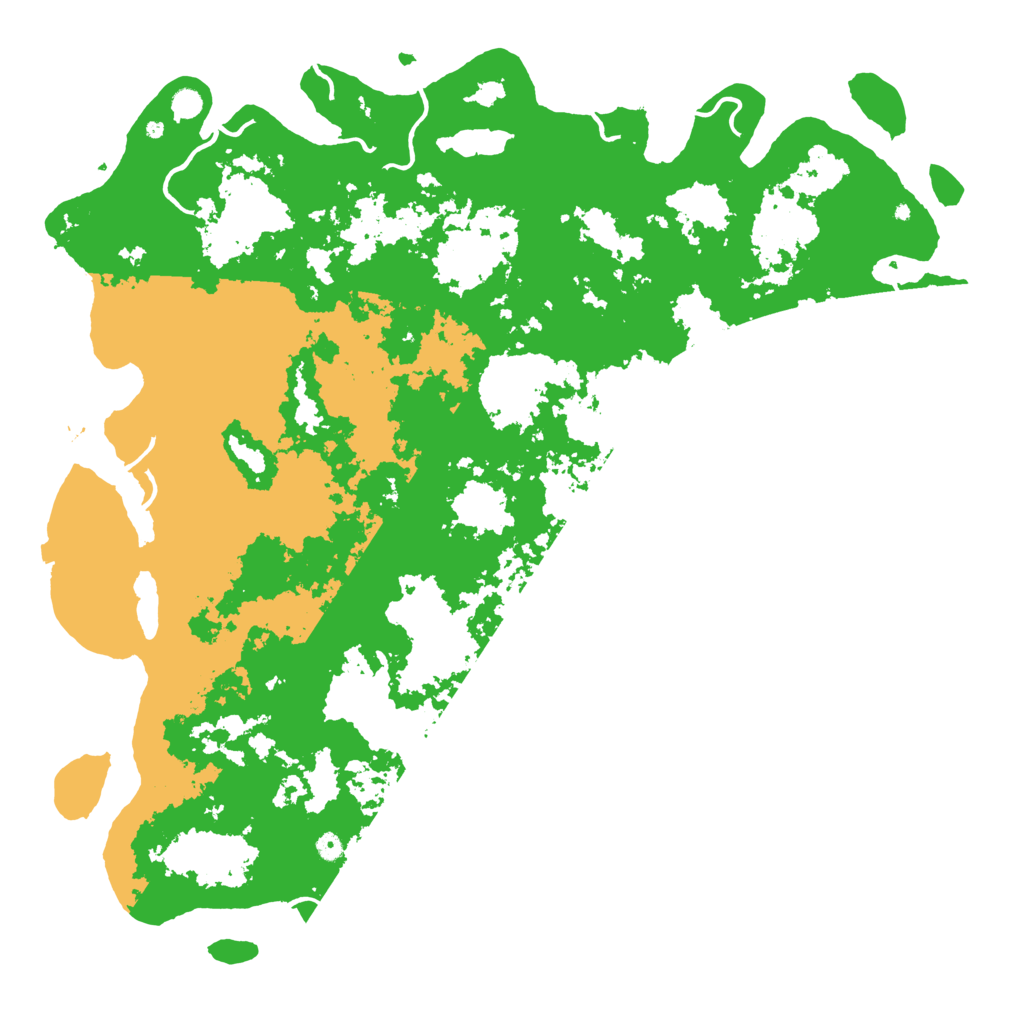 Biome Rust Map: Procedural Map, Size: 6000, Seed: 616