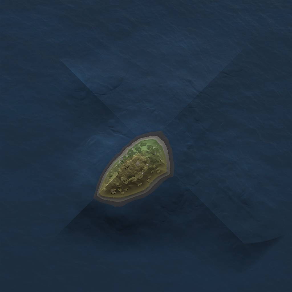 Rust Map: Procedural Map, Size: 1000, Seed: 69645, 3 Monuments