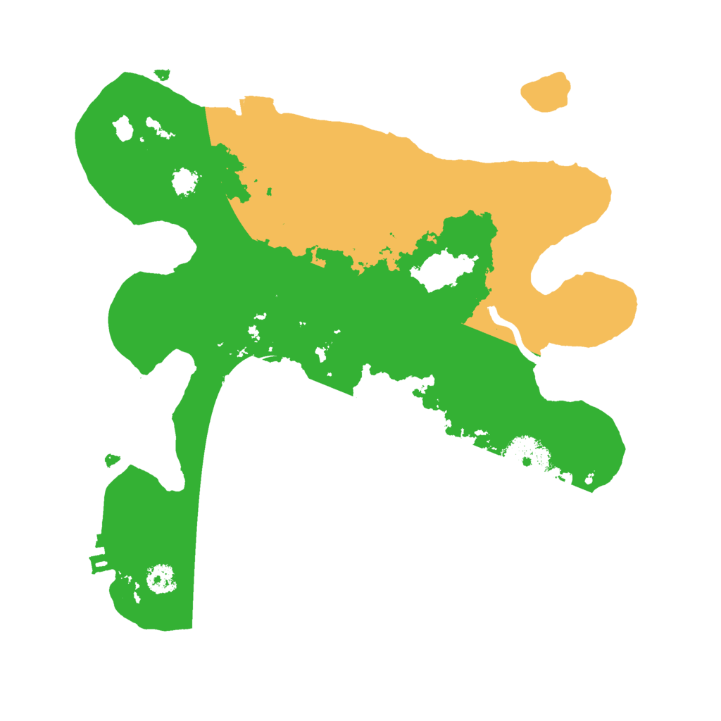 Biome Rust Map: Procedural Map, Size: 2500, Seed: 326998283