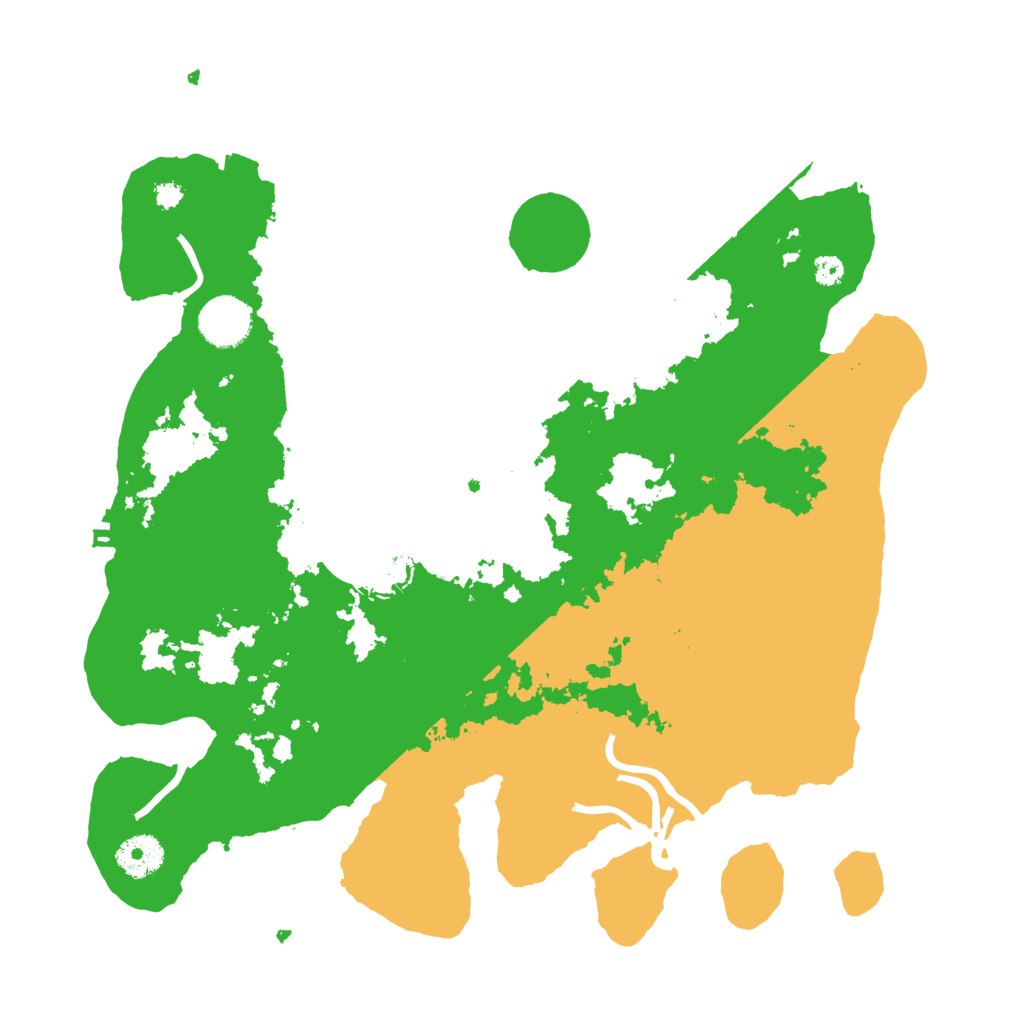 Biome Rust Map: Procedural Map, Size: 3500, Seed: 74111283