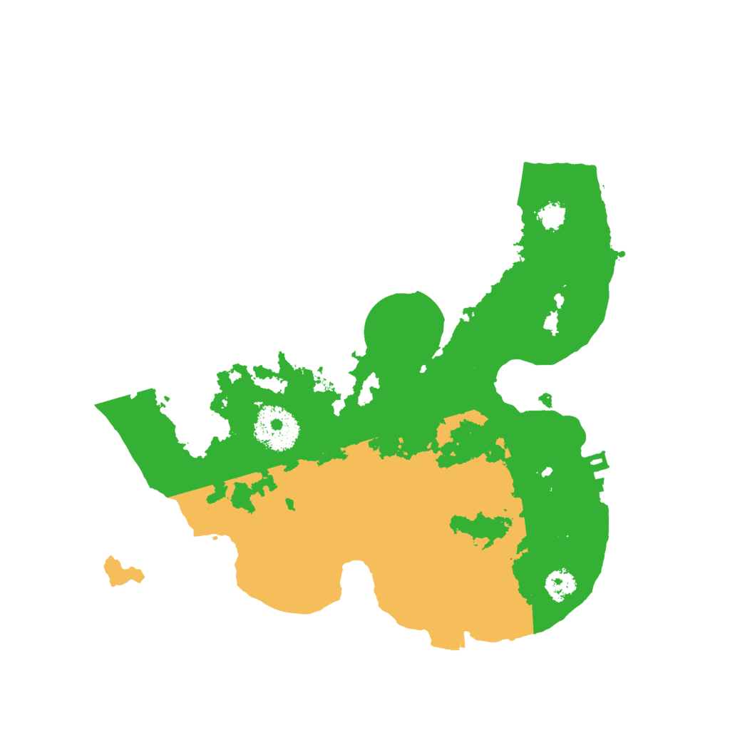 Biome Rust Map: Procedural Map, Size: 2500, Seed: 3401397