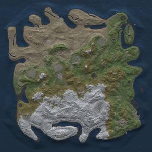 Thumbnail Rust Map: Procedural Map, Size: 4500, Seed: 1417032768, 19 Monuments